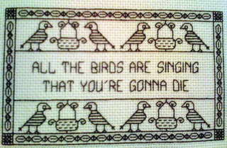 Illustration for article titled Needlepoint Samplers Put the Whedonverse in Stitches